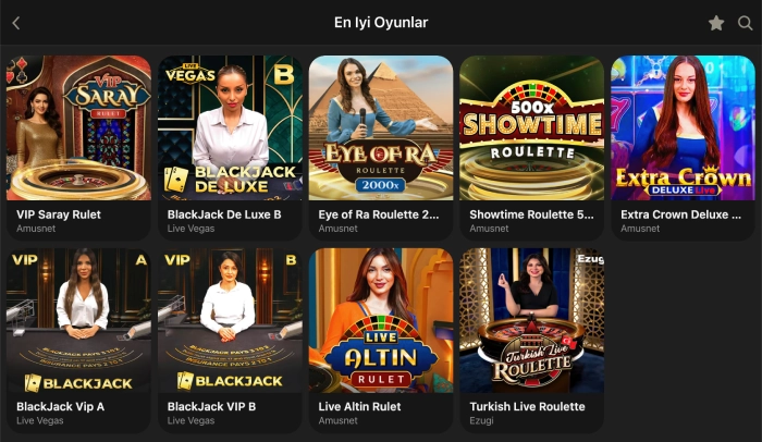 1king canlı casino ekranında Türk temalı masa oyunları